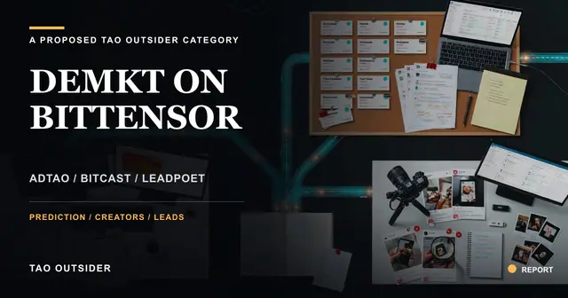 A decentralized marketing map connecting AdTAO campaign prediction, Bitcast creator coordination and Leadpoet sales intelligence on Bittensor.